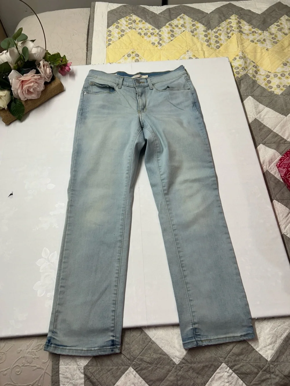 Levi's Pale Blue Vintage-Inspired Straight Jeans - Picture 7 of 7